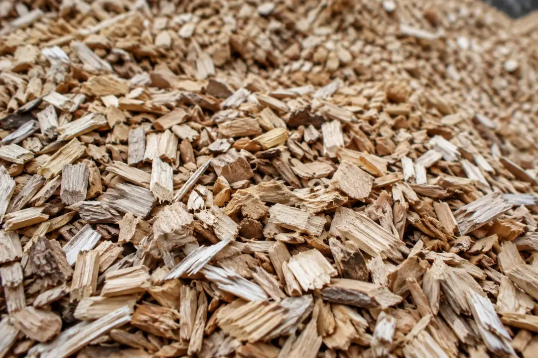 Landscaping wood chips ready for delivery to Ormskirk